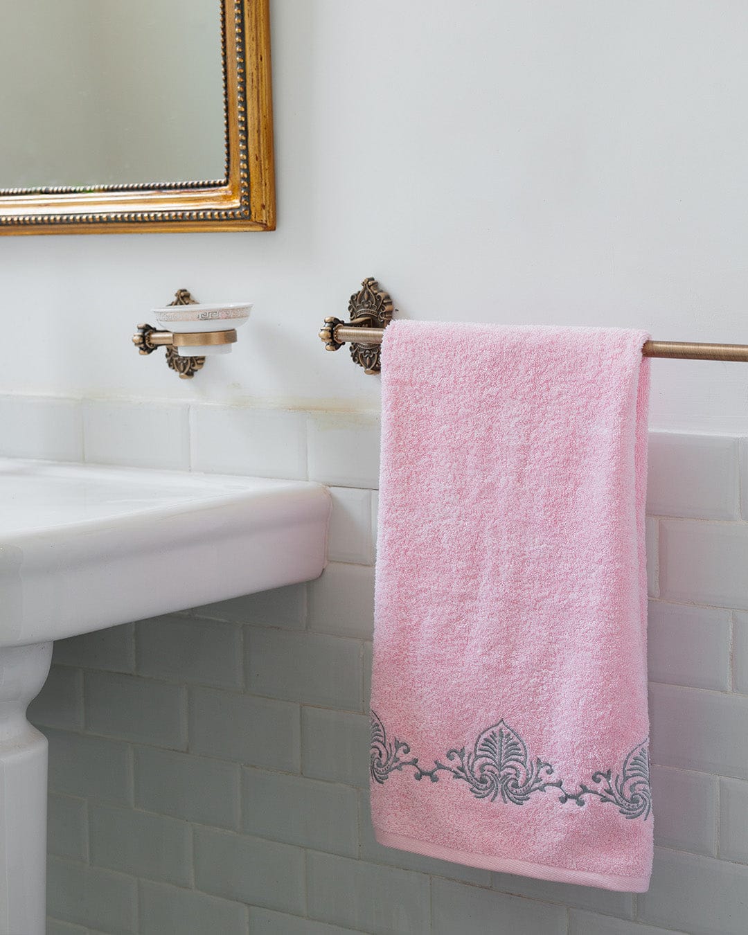 Majesty Embroidered Face Towel