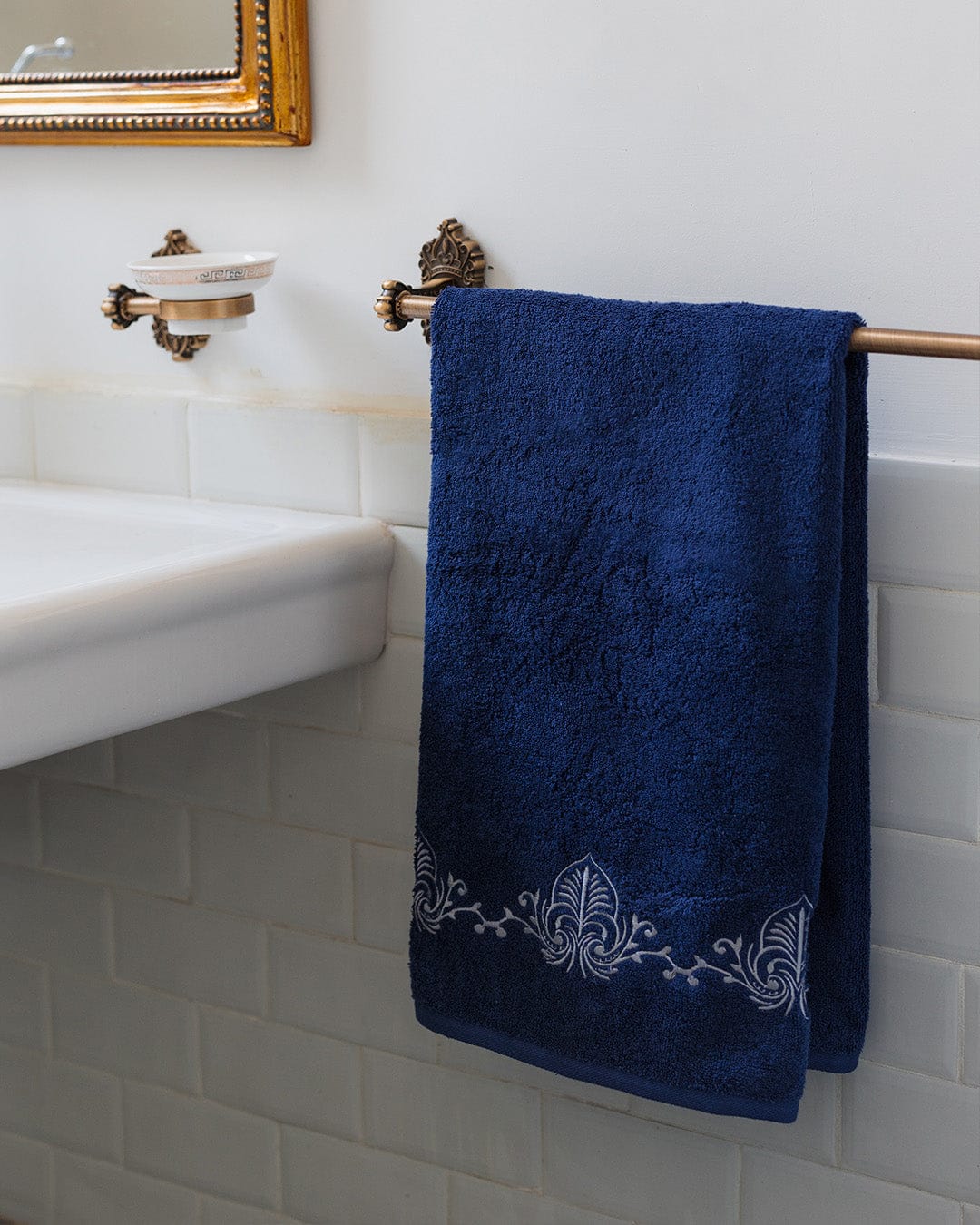 Majesty Embroidered Face Towel
