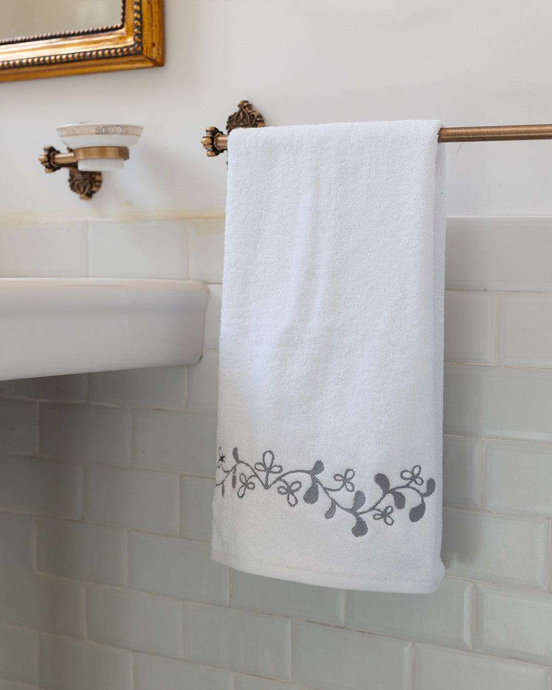 Ophelia Embroidered Face Towel