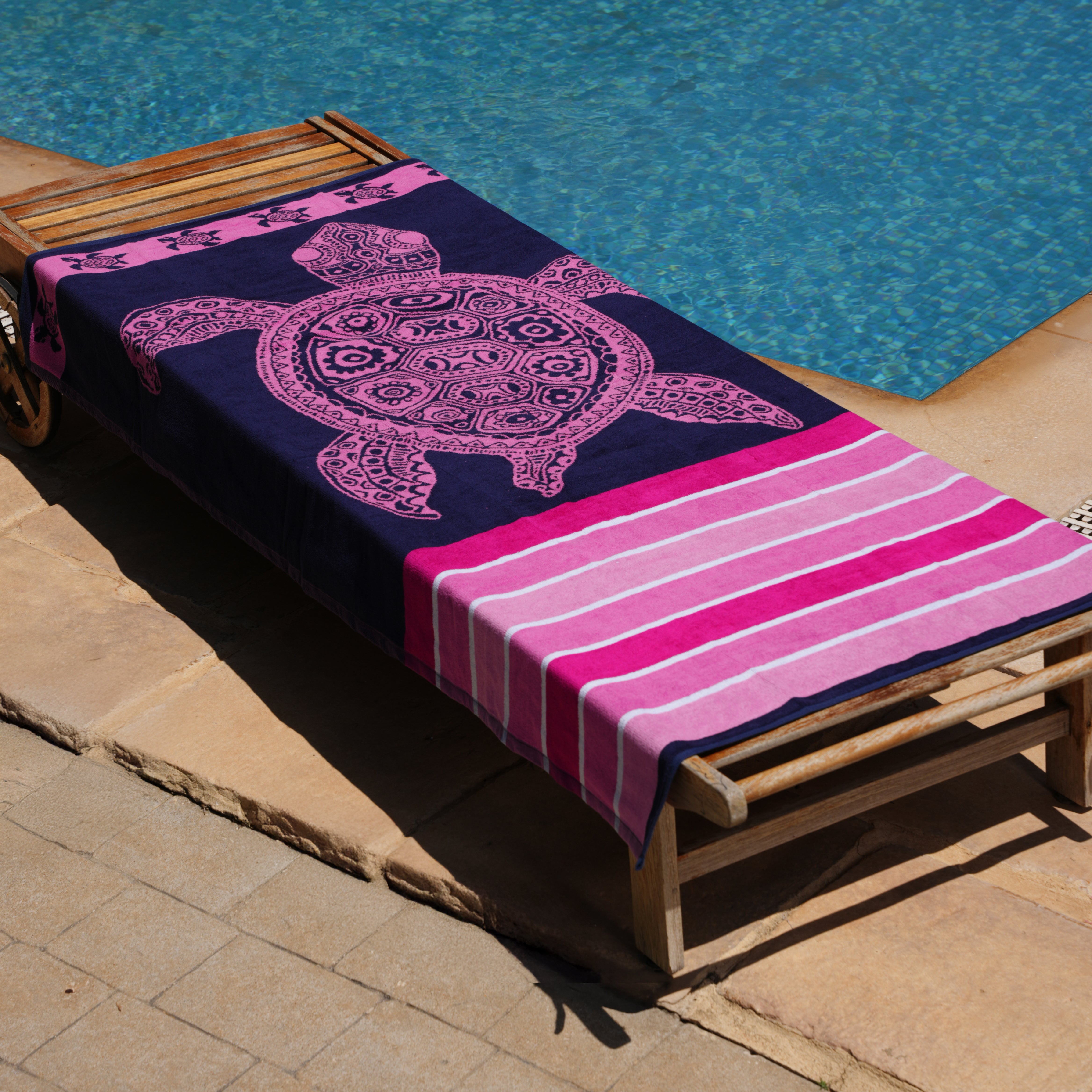 Turtle Drift Beach Towel