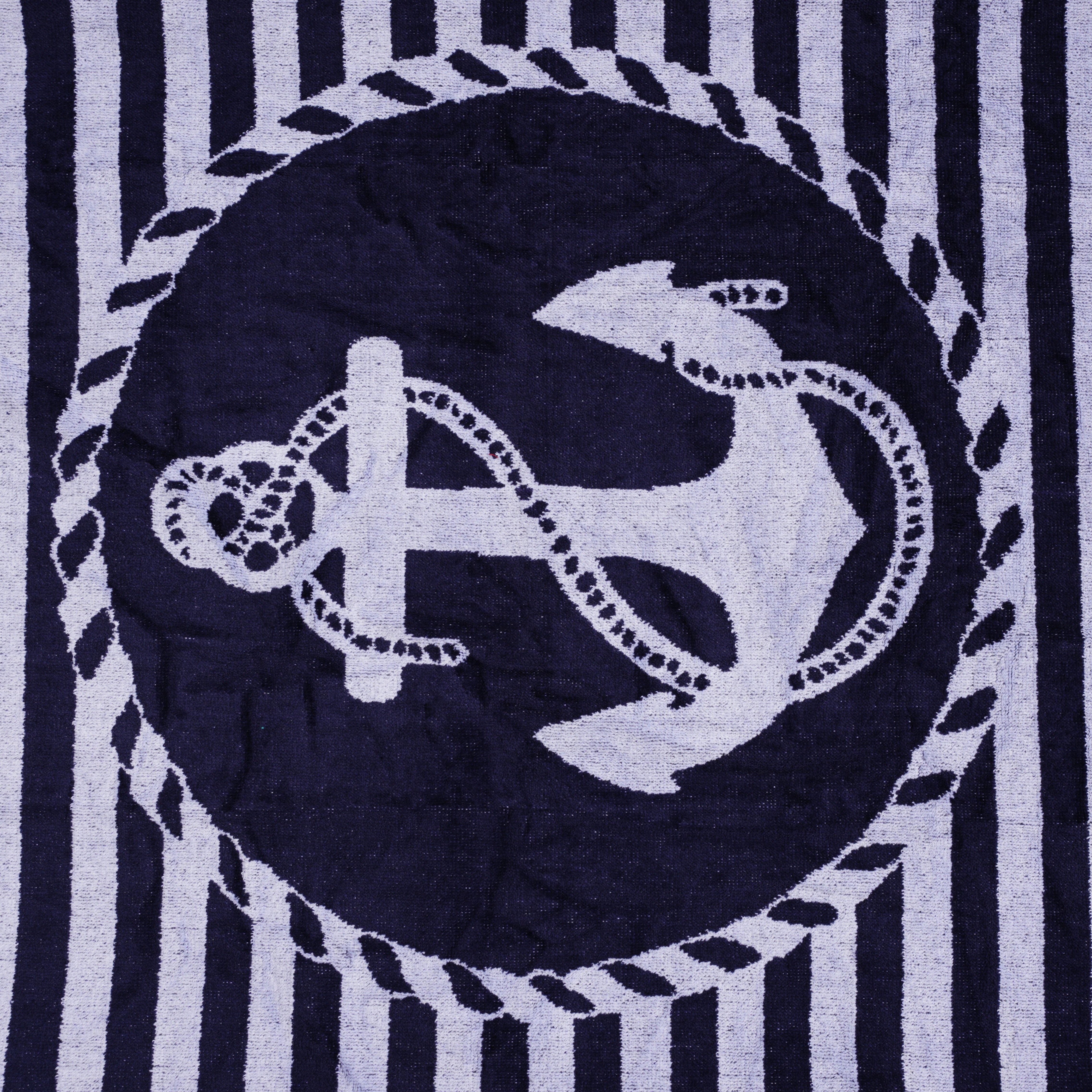 Navy Voyage Beach Towel