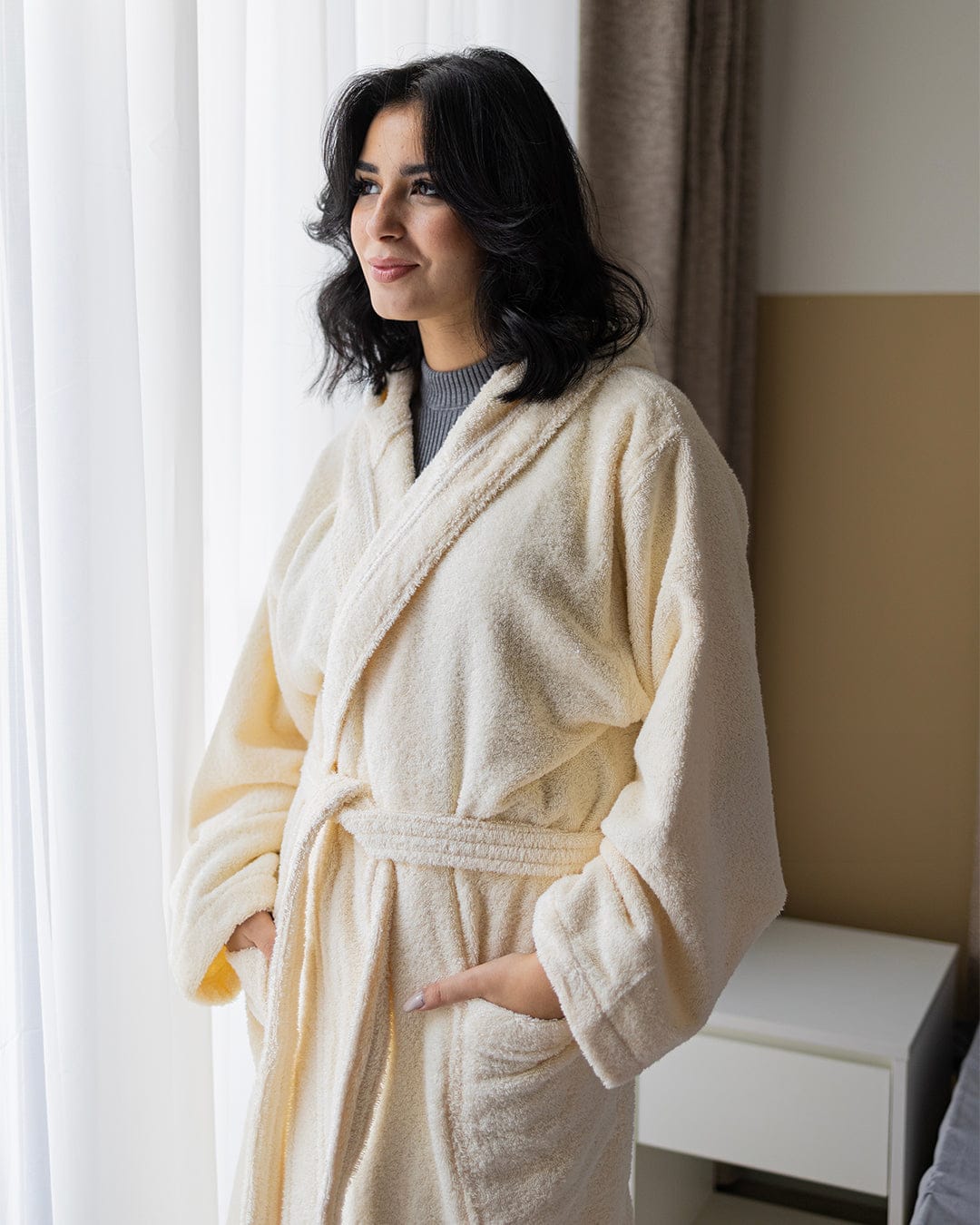 100% Cotton Plain Bathrobe 500 GSM