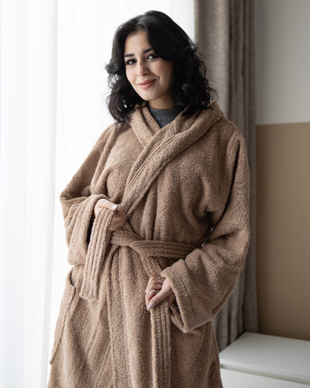 100% Cotton Plain Bathrobe 500 GSM