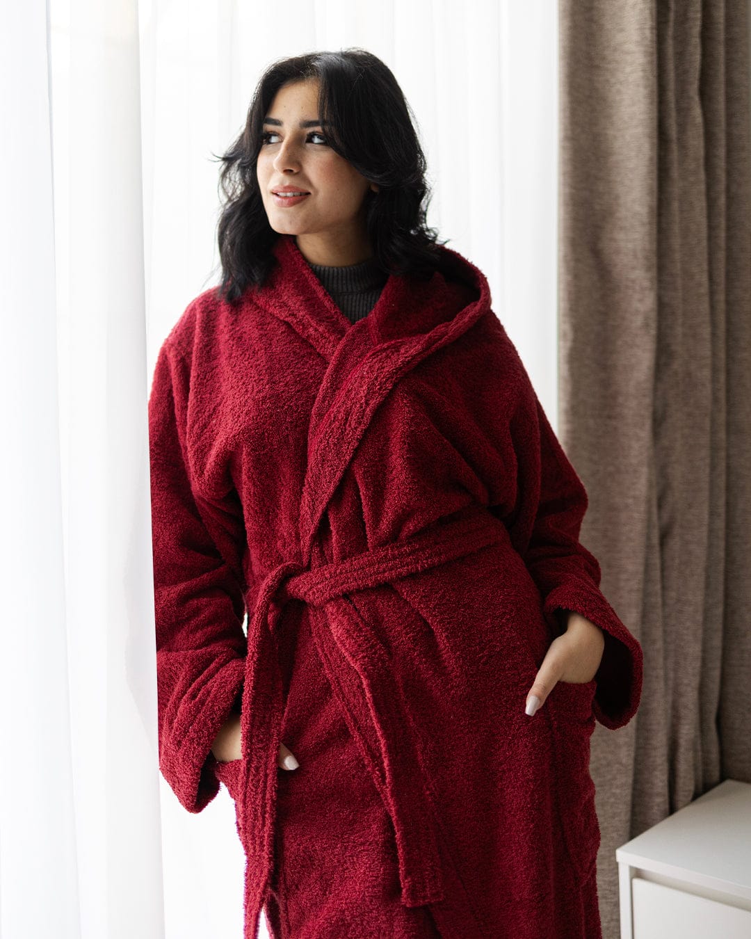100% Cotton Plain Bathrobe 500 GSM