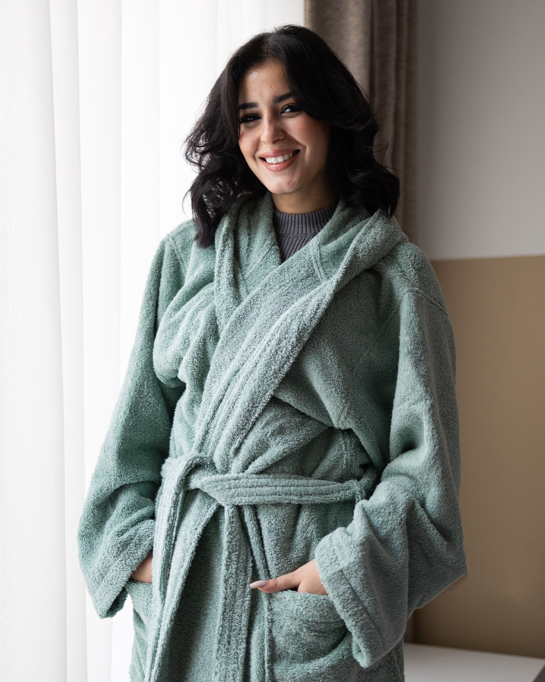 Plain Bathrobe 100% Cotton 500 GSM