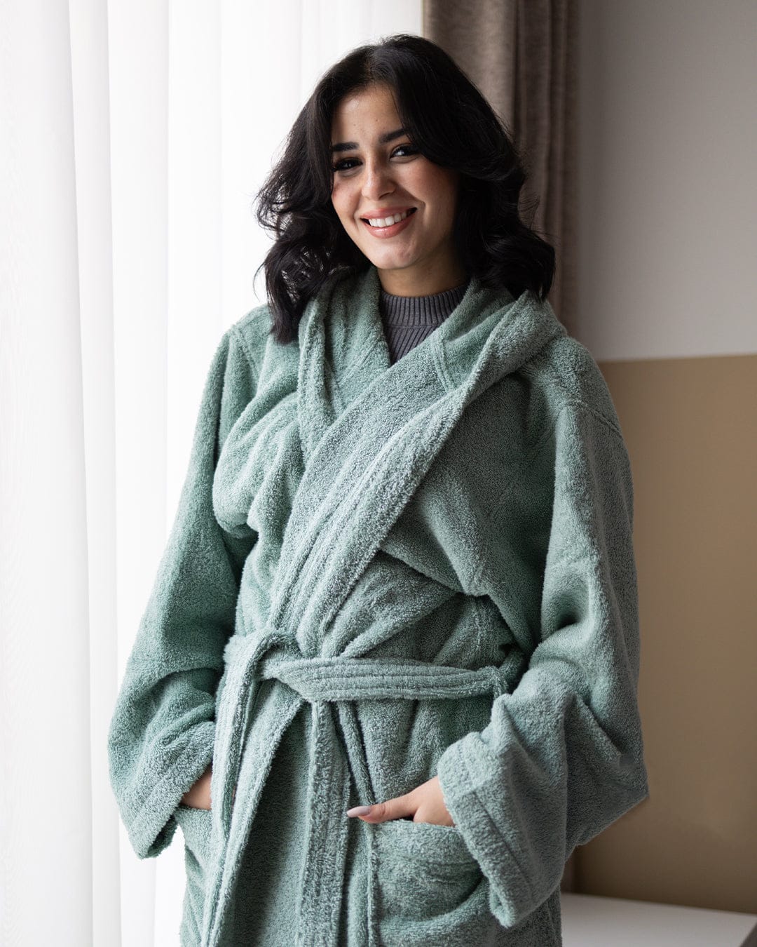 100% Cotton Plain Bathrobe 500 GSM