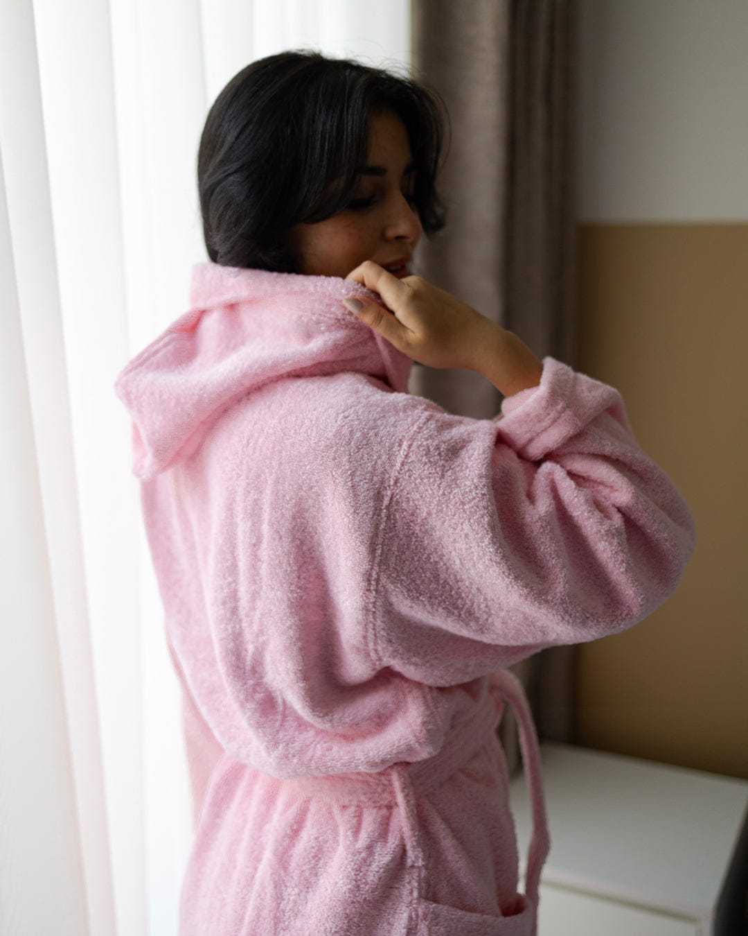 100% Cotton Plain Bathrobe 500 GSM