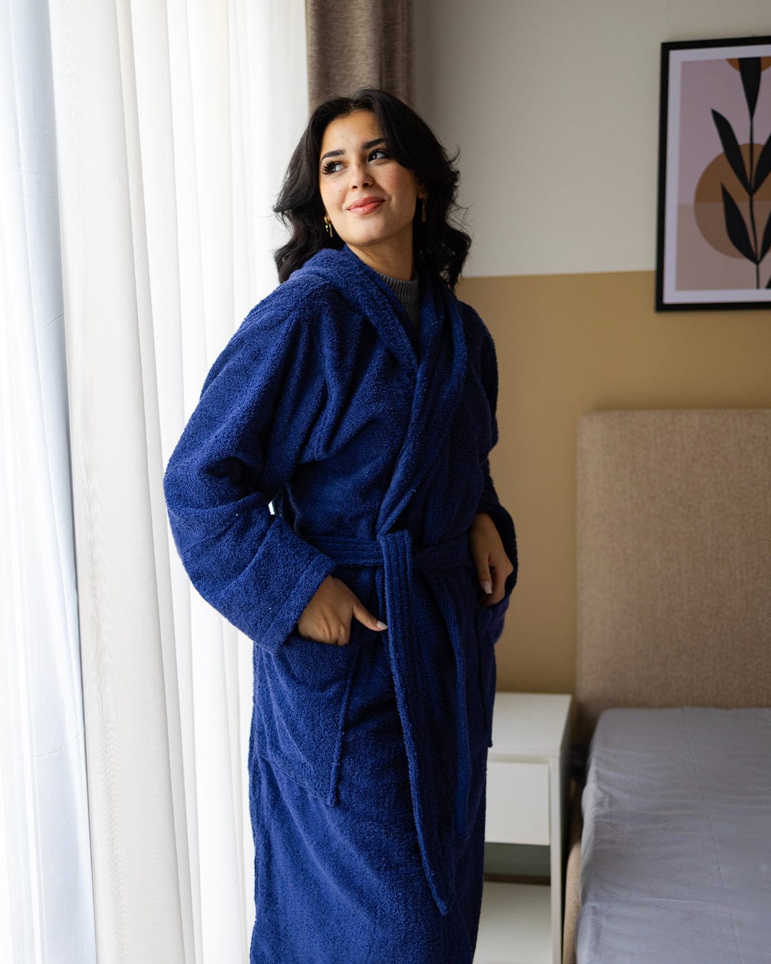100% Cotton Plain Bathrobe 500 GSM