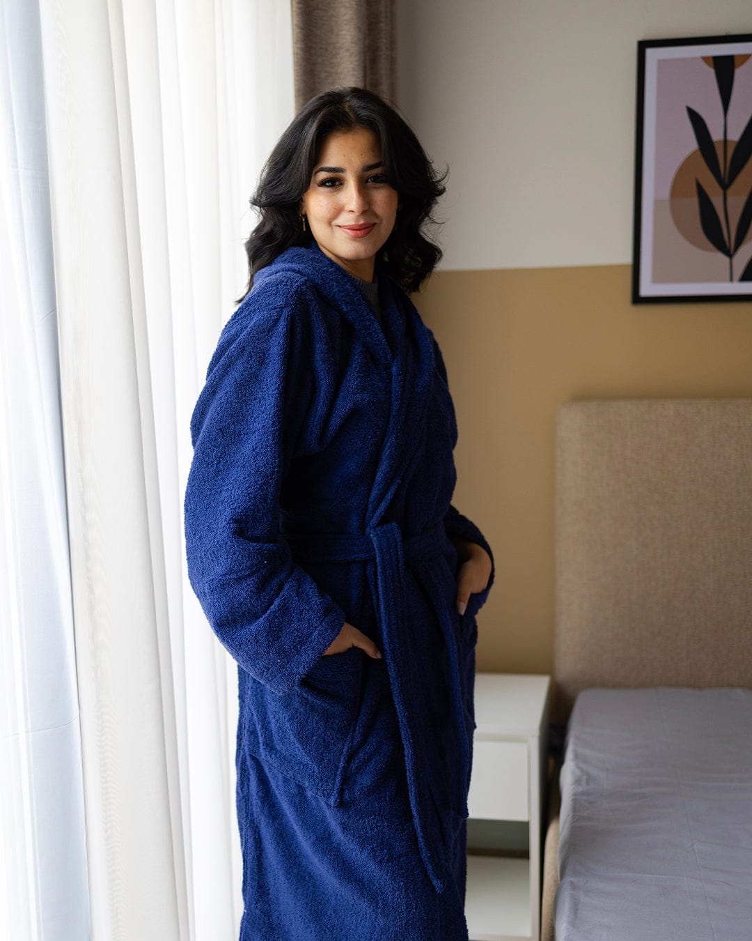 100% Cotton Plain Bathrobe 500 GSM