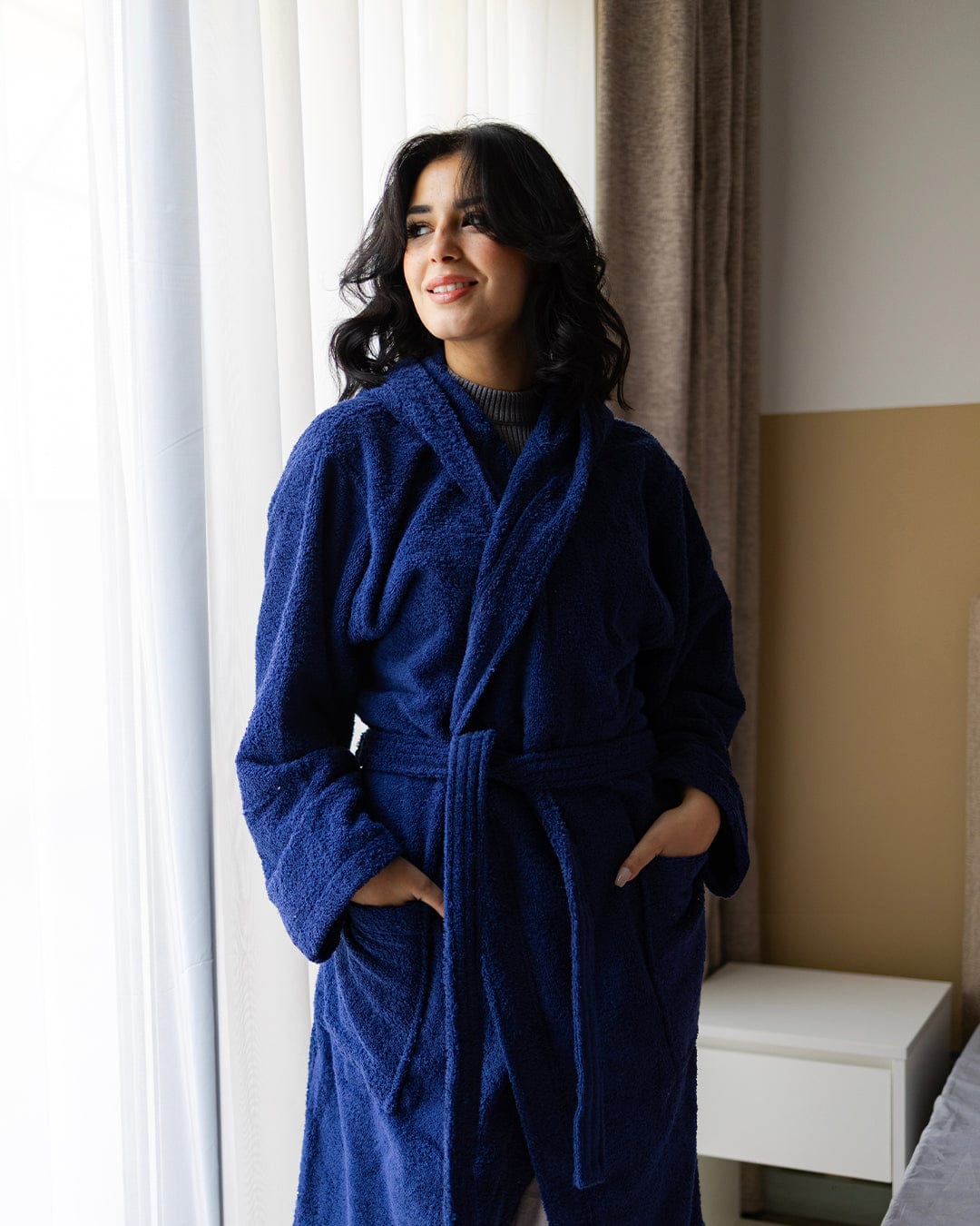 100% Cotton Plain Bathrobe 500 GSM