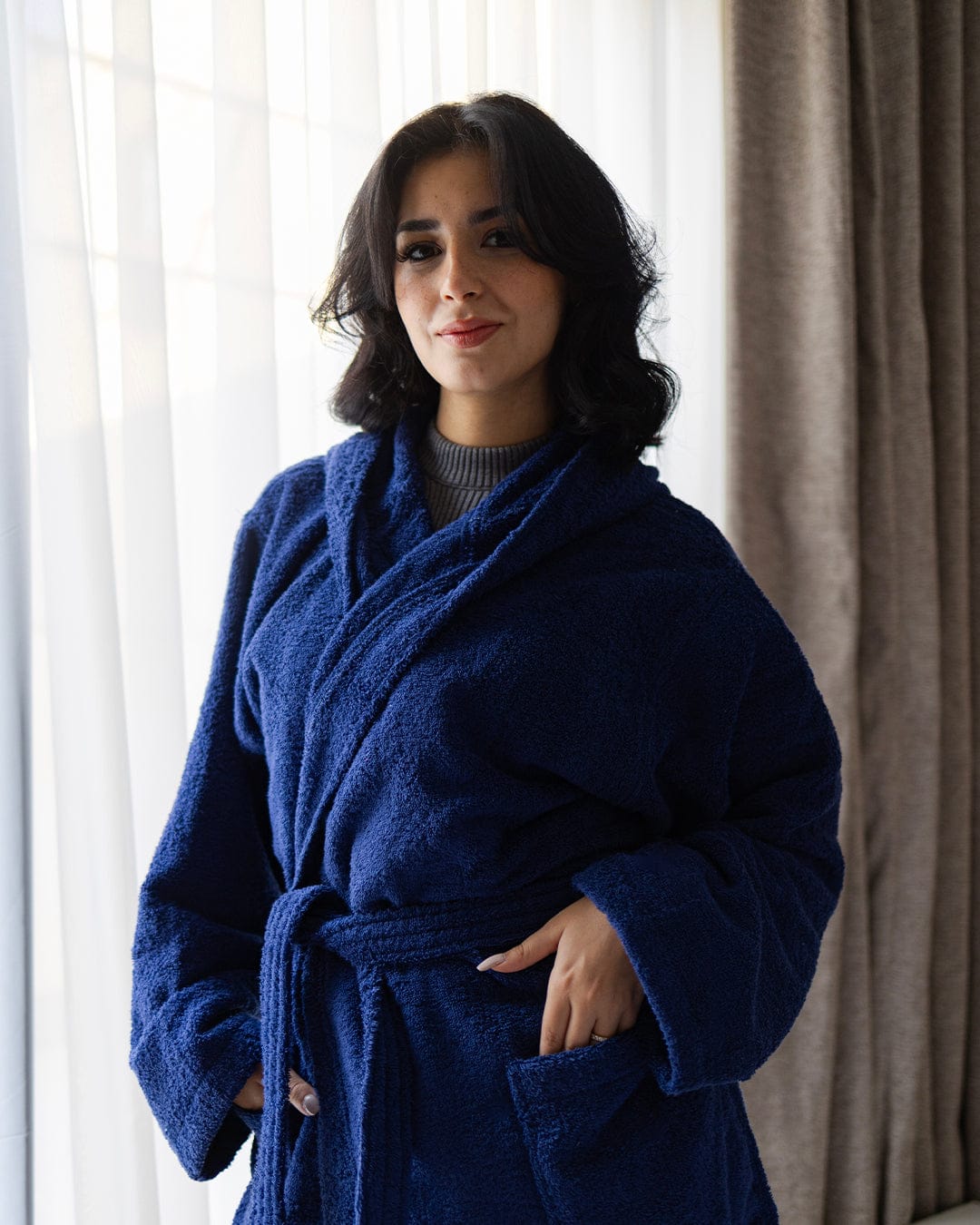 100% Cotton Plain Bathrobe 500 GSM