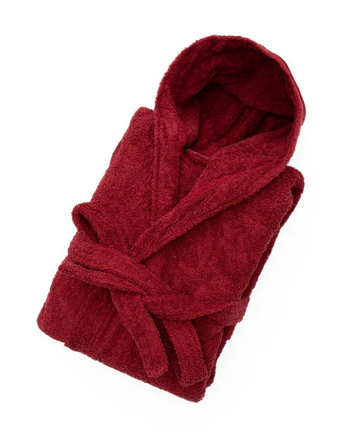 Burgundy Kids Bathrobe