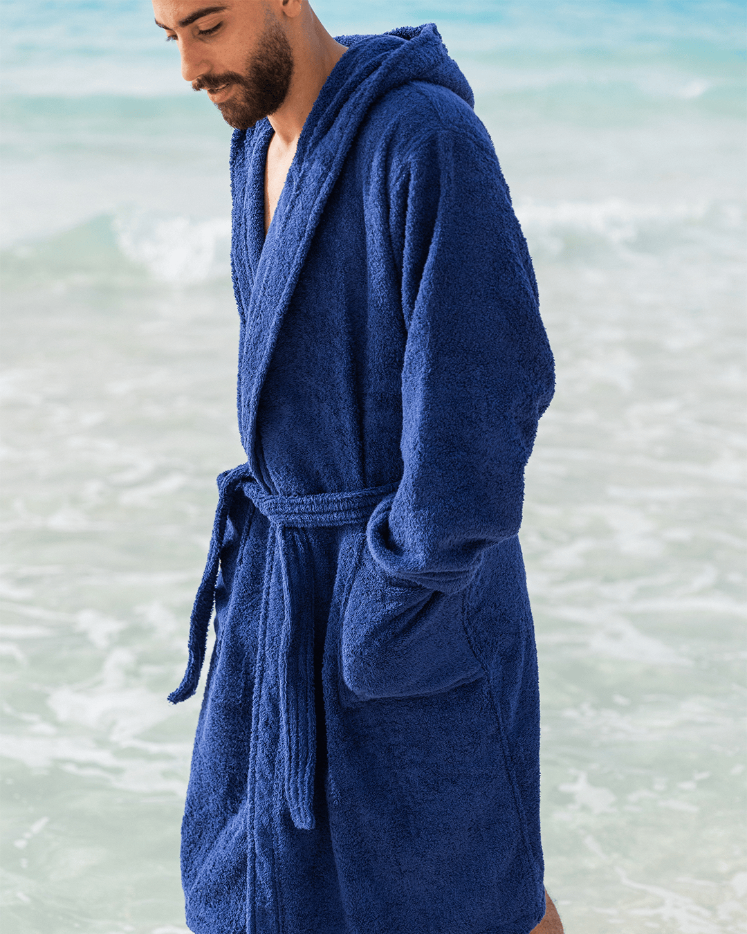 100% Cotton Plain Bathrobe 500 GSM