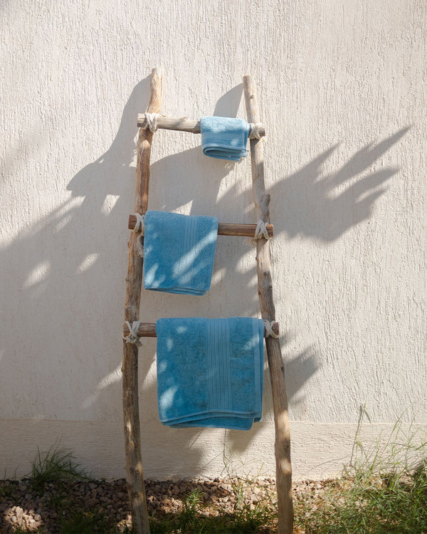 Blue Egyptian Cotton Towel Set