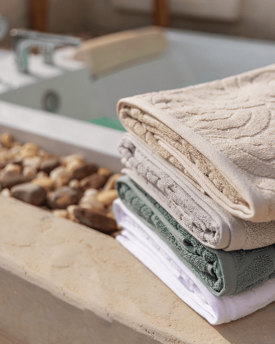 Sunbeam Jacquard Towel 600 GSM