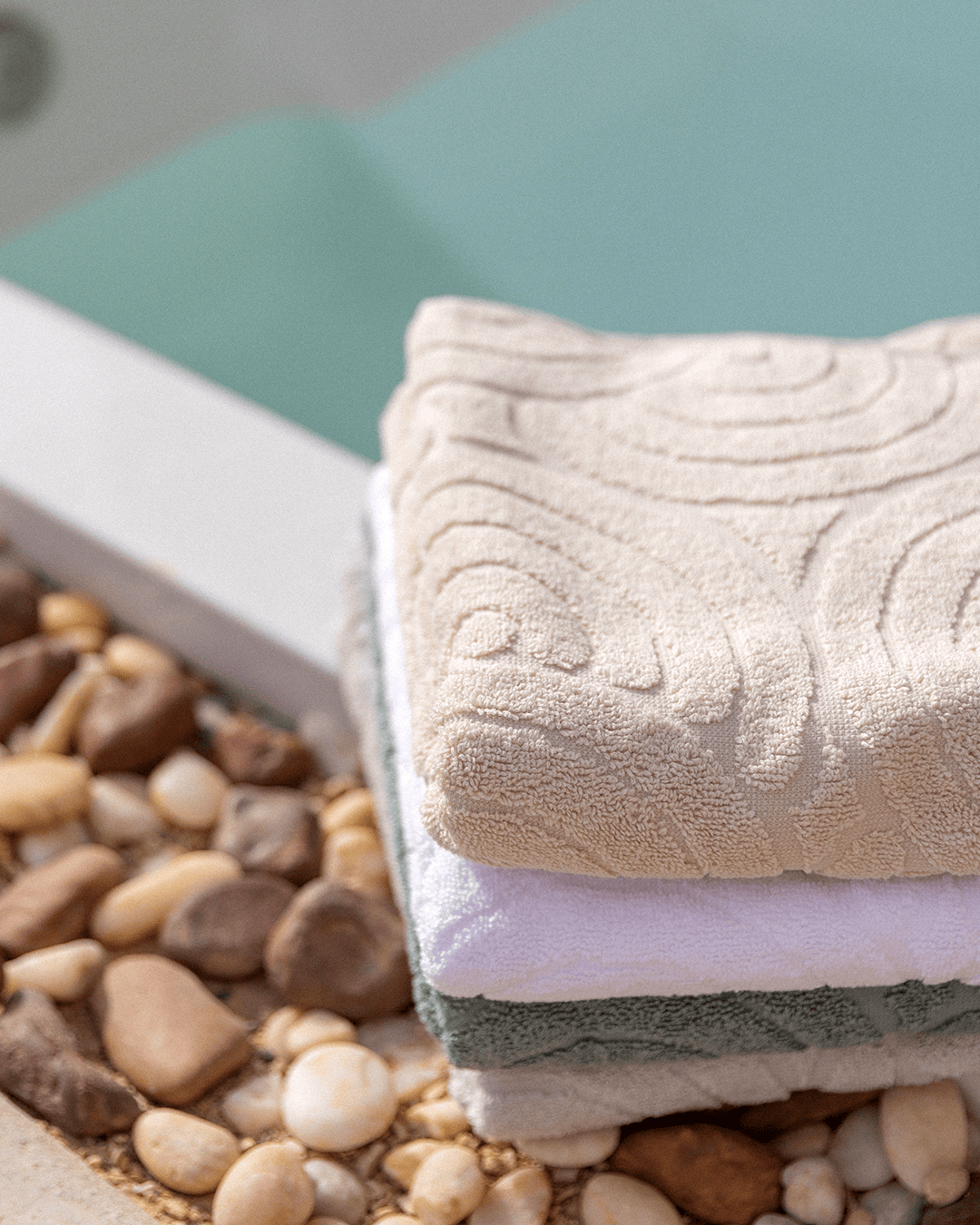 Sunbeam Jacquard Towel 600 GSM