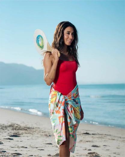 Retro Glow Microfiber Beach Towel