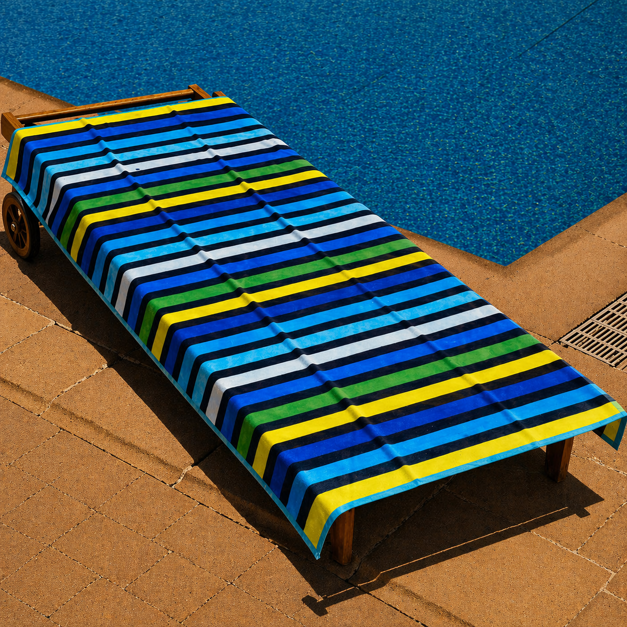 Multicolor Striped Beach Towel