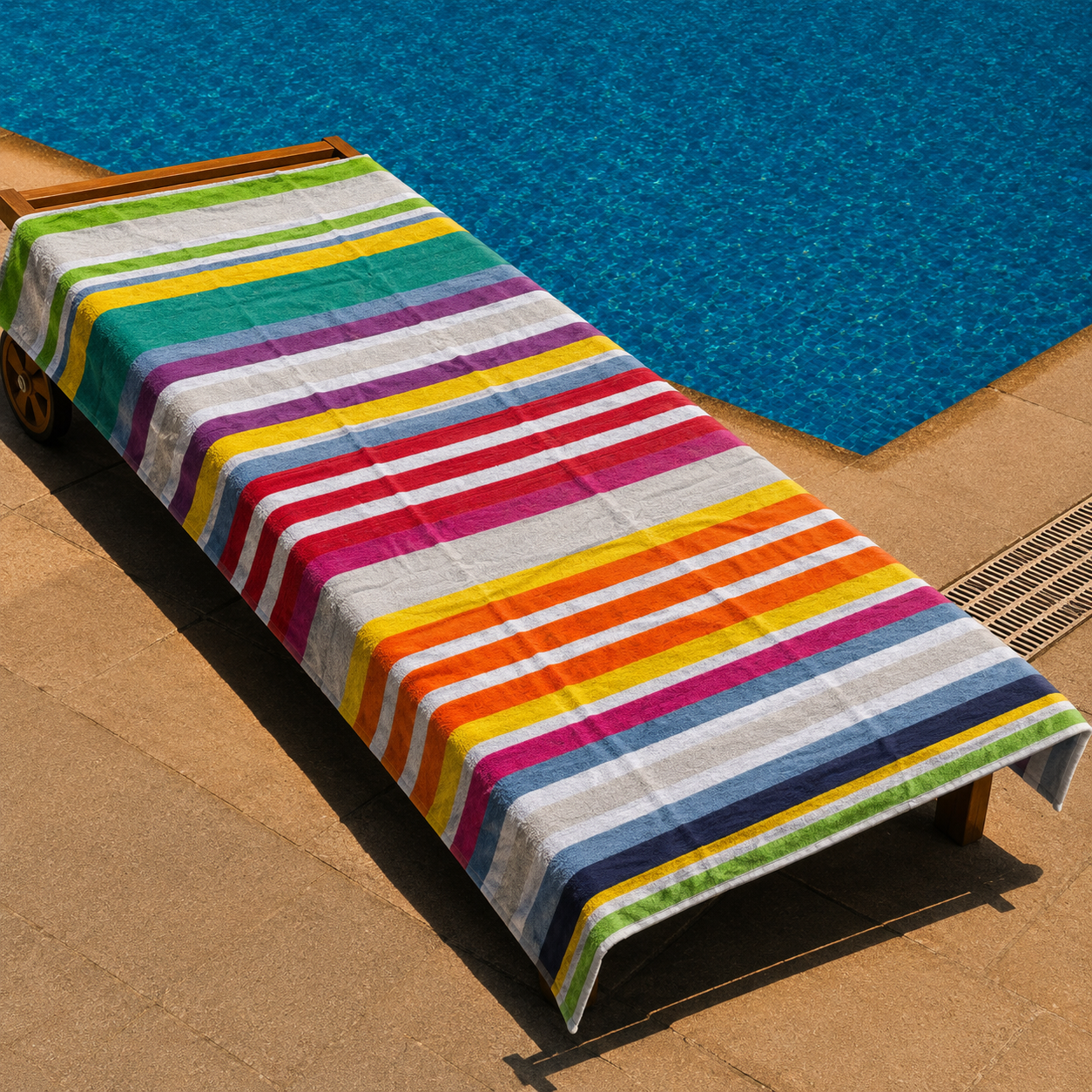Bright Stripe Beach Towel