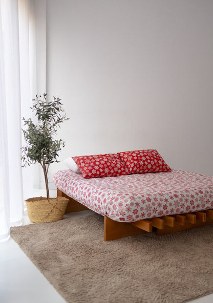 Christmas Snowflake Flat Bedsheet