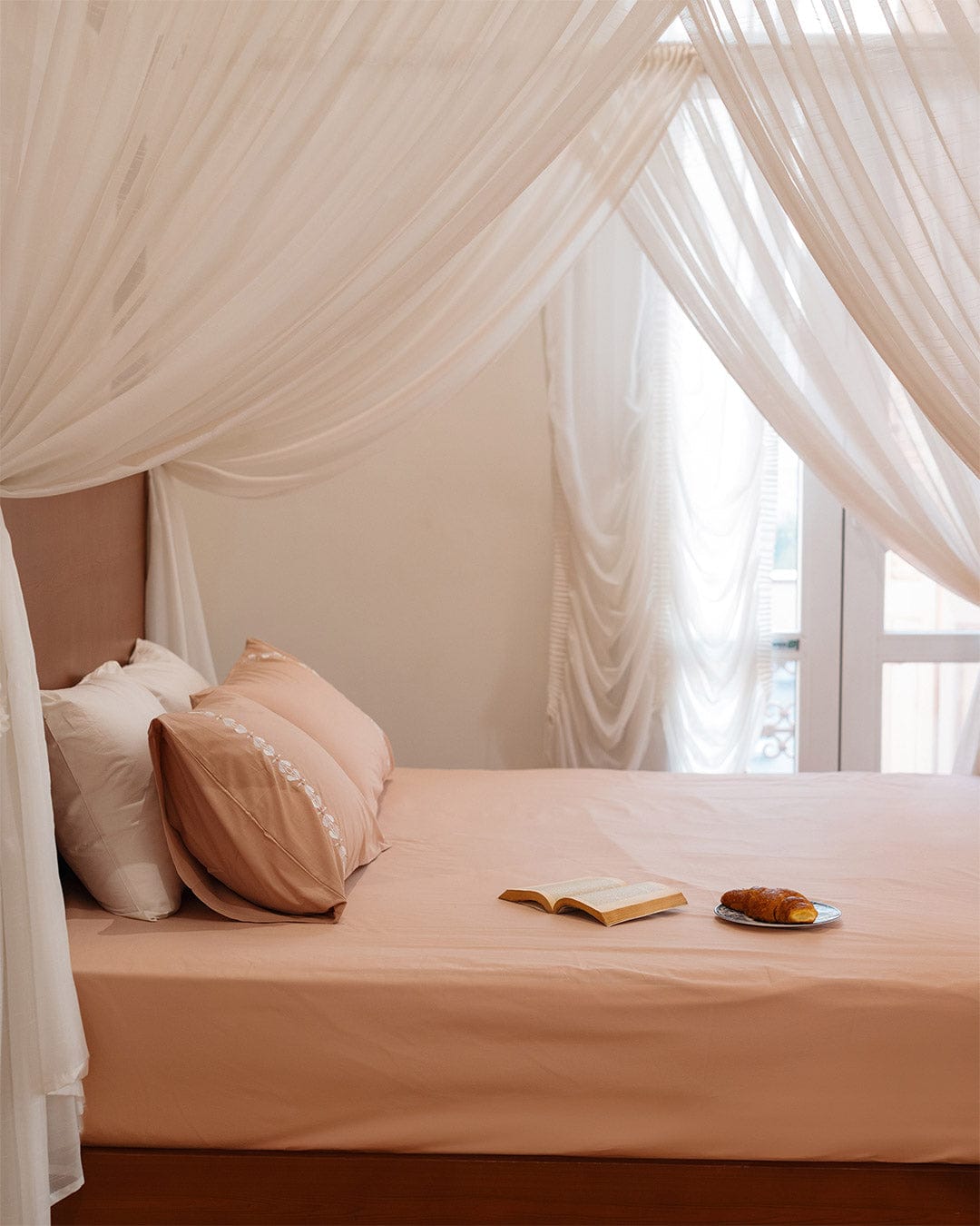 Rosette Bridal Embroidered Bedsheet