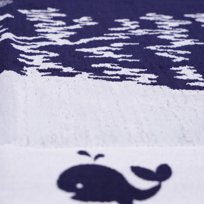 Blue Whale Beach Towel