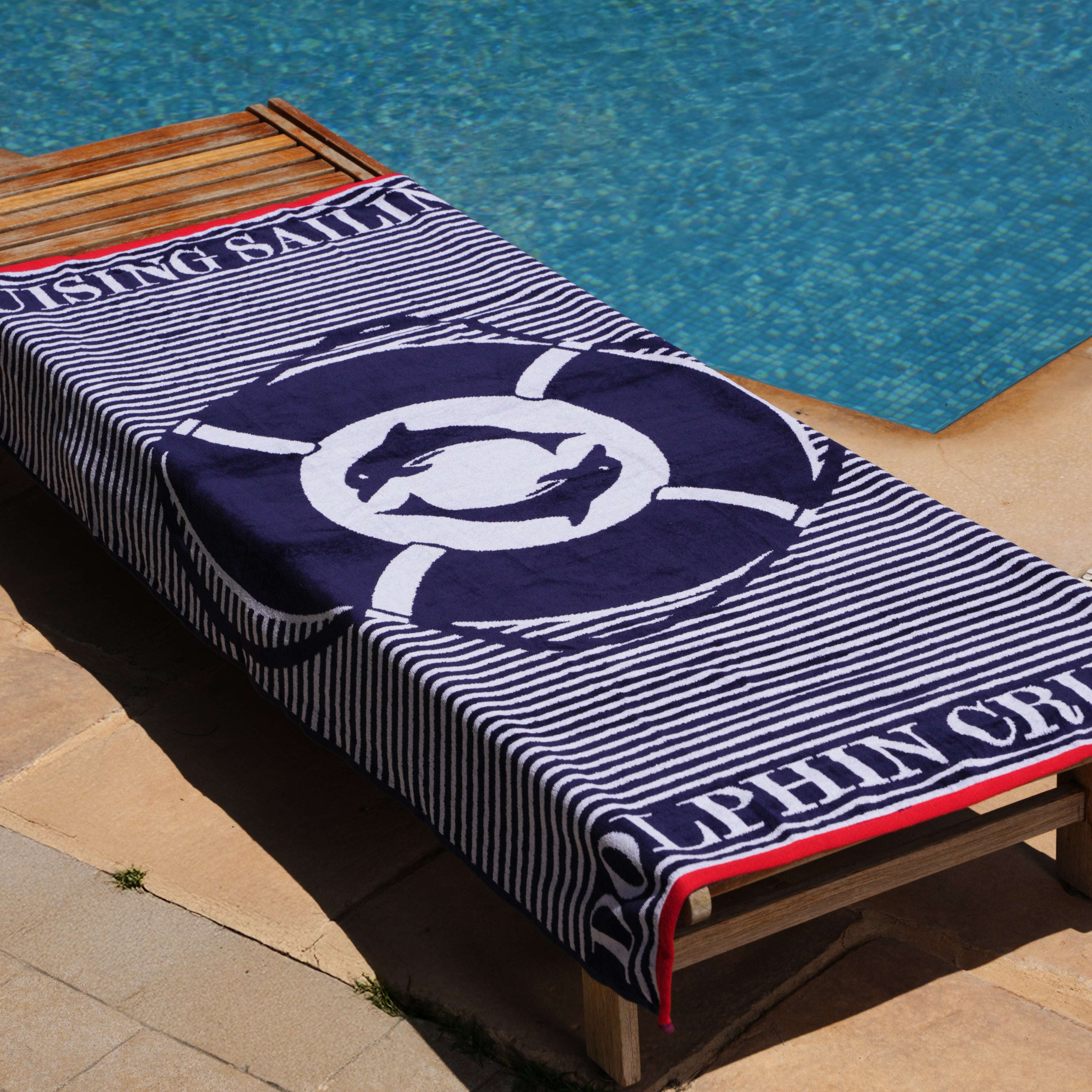 Cruising Dolphins Beach Towel