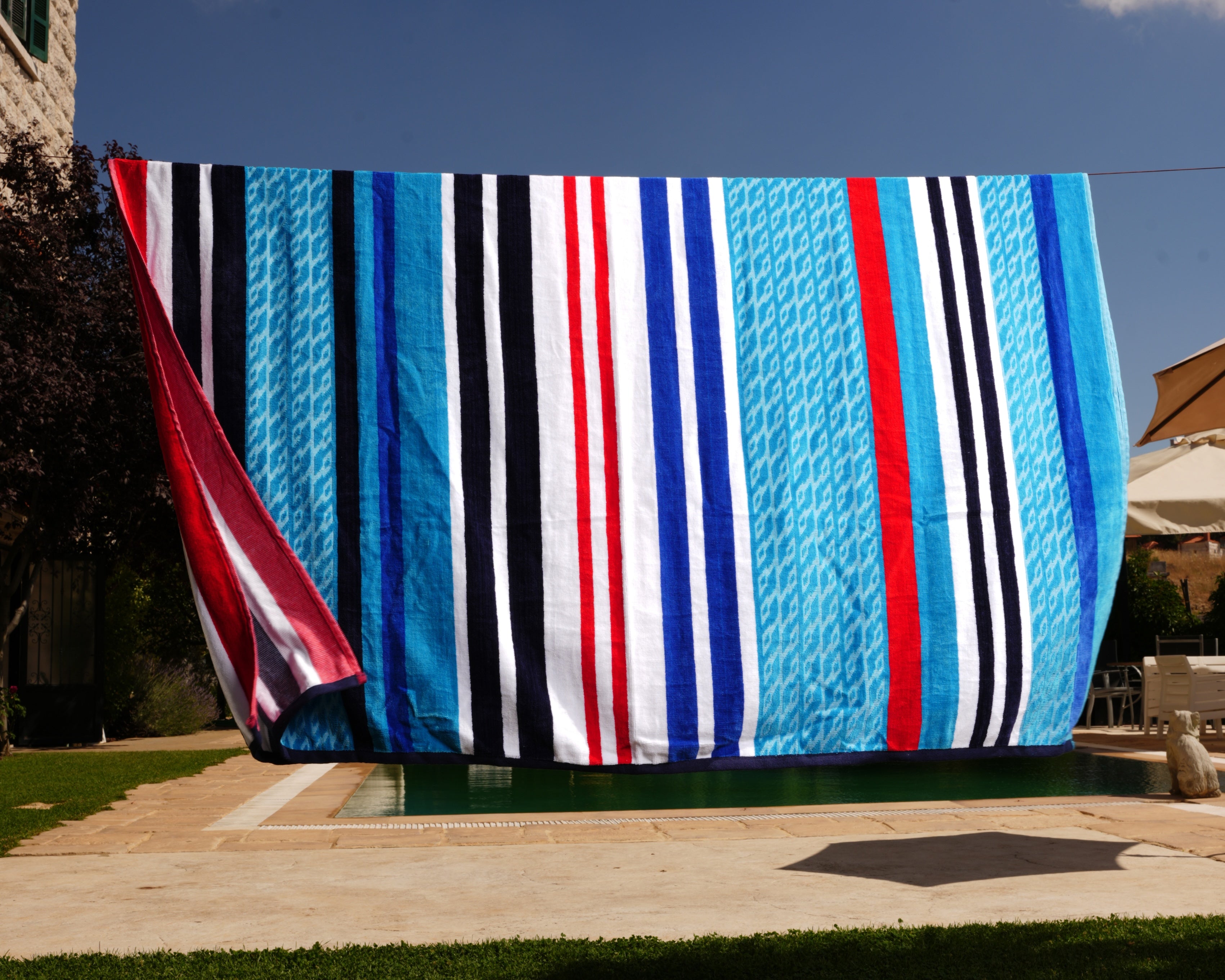 Jumbo Multicolor Stripes Beach Towel