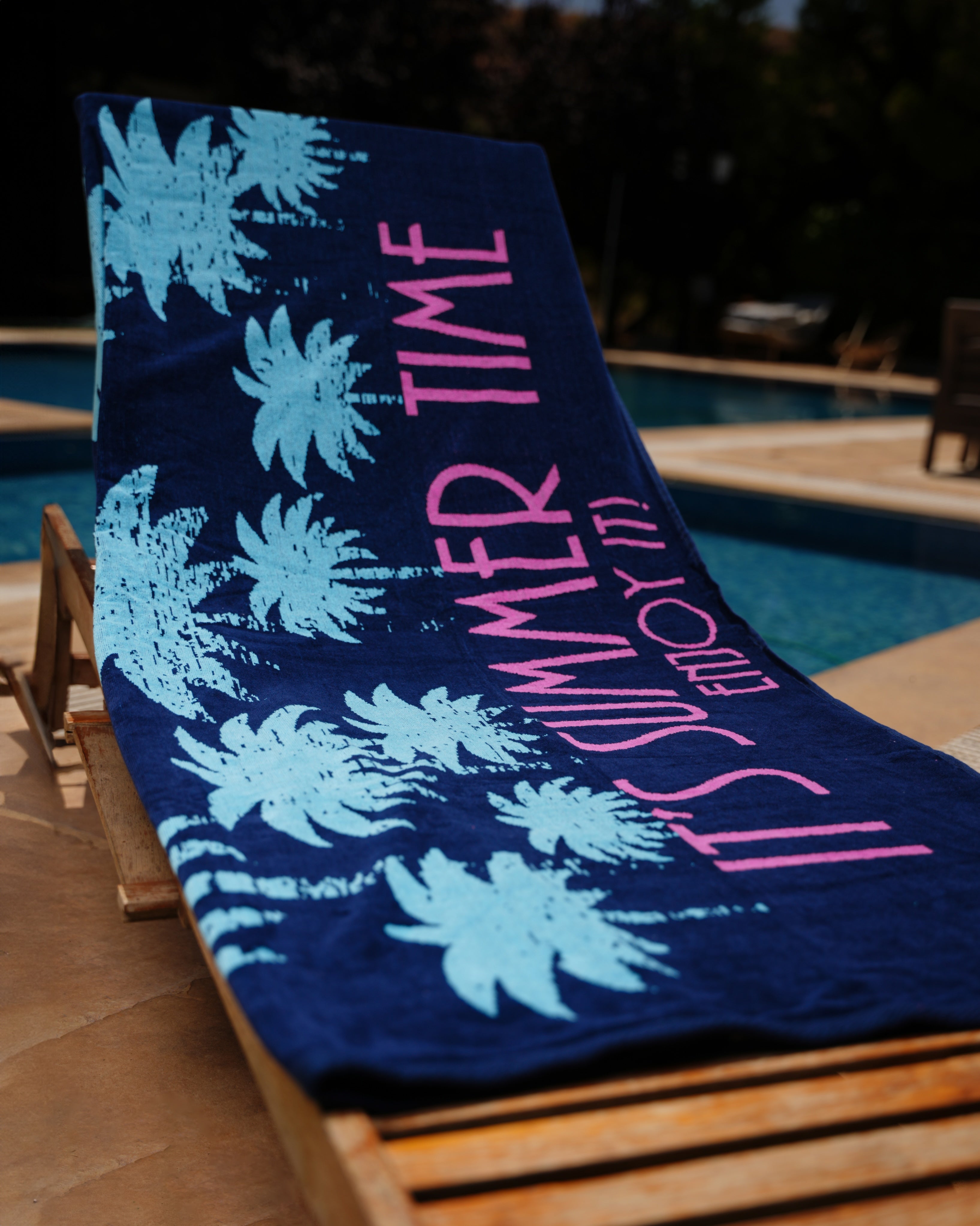 Blue Palms Beach Towel