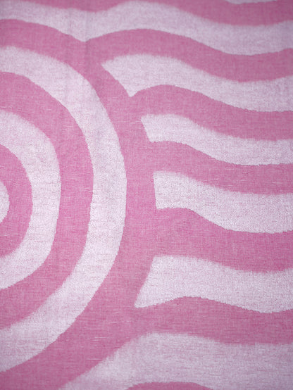 Pink Swirls Beach Towel