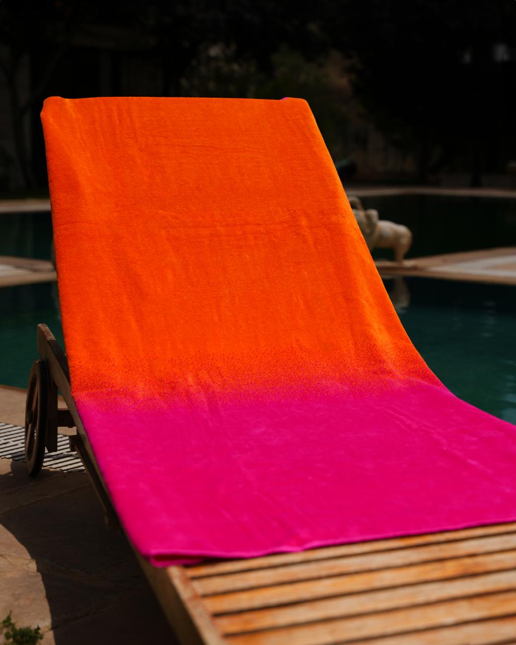 Sundown Ombre Beach Towel