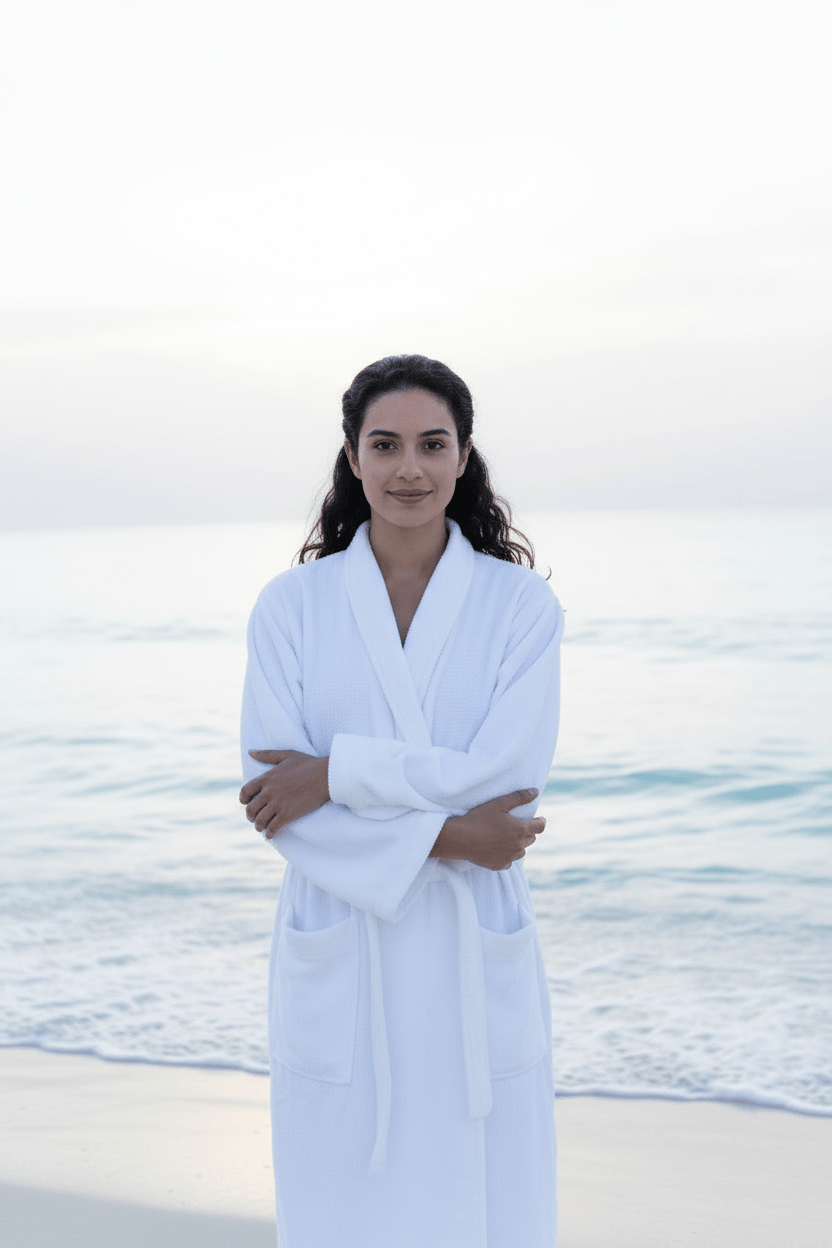 100% Cotton Kimono Bathrobe 500GSM