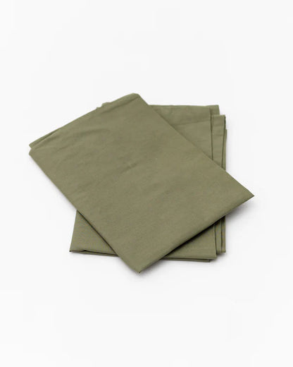 Olive Percale Fitted Bedsheet