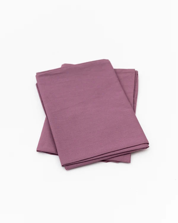Purple Percale Fitted Bedsheet
