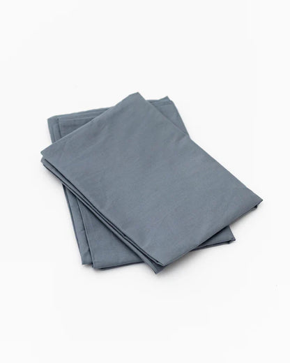 Grey Percale Fitted Bedsheet