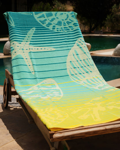 Sea Land Ombre Beach Towel