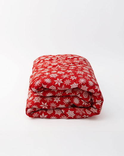 Christmas Snowflake Flat Bedsheet