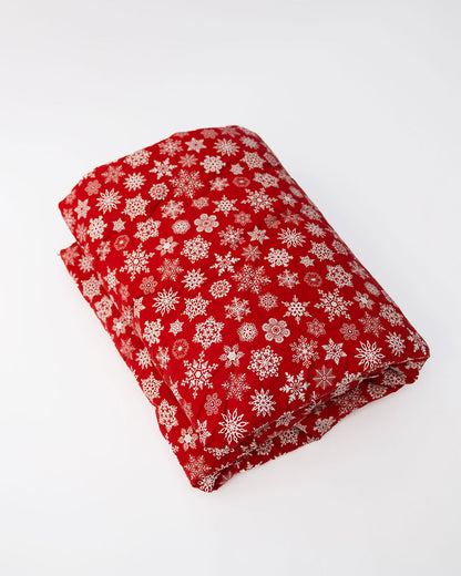 Christmas Snowflake Flat Bedsheet