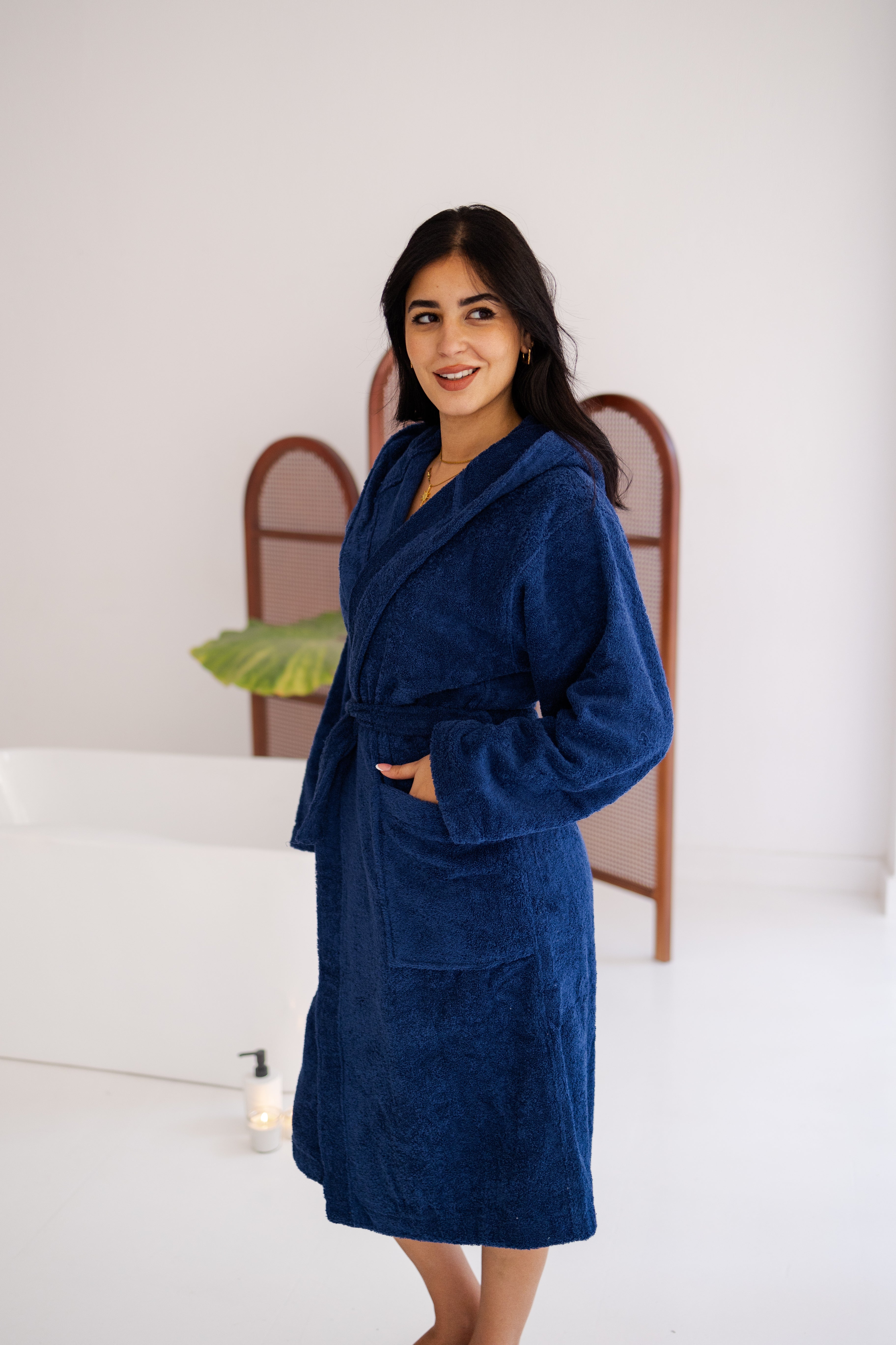 Navy Bathrobe