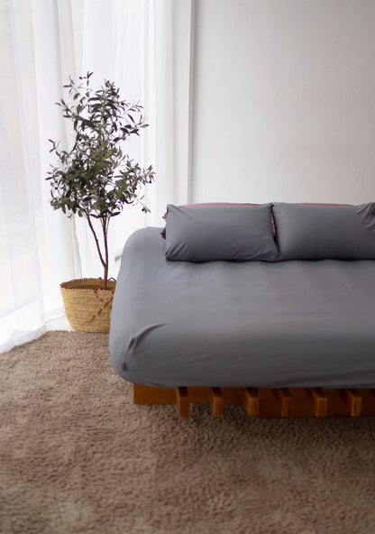 Grey Fitted Bedsheet