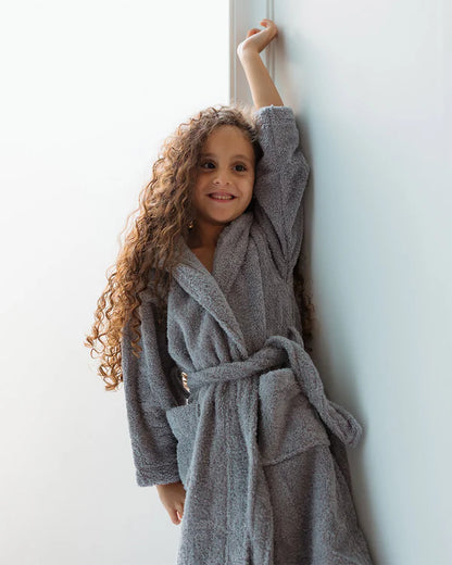 Grey Kids Bathrobe