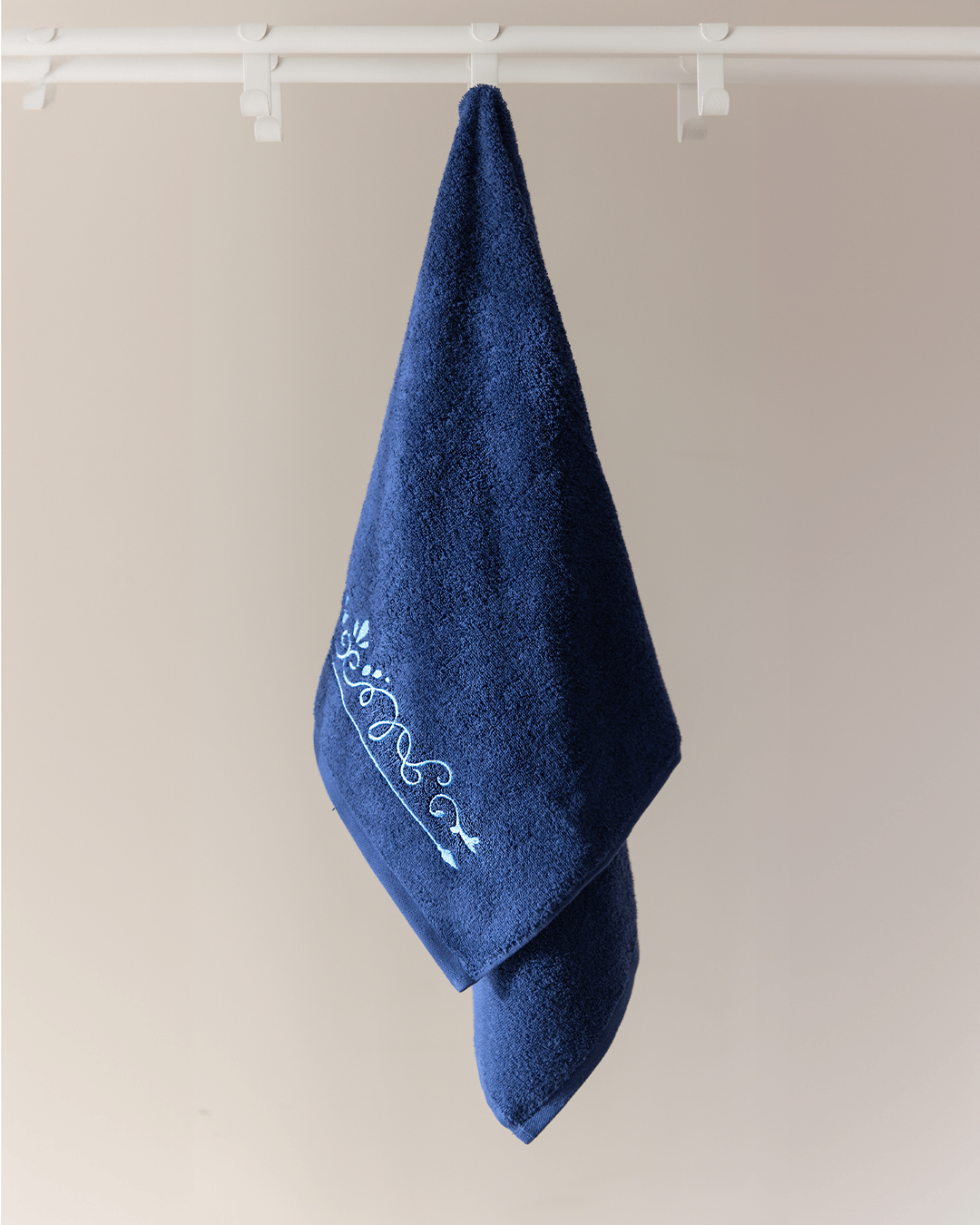 Swirls Embroidered Face Towel