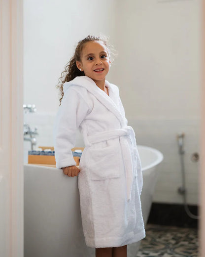 White Kids Bathrobe