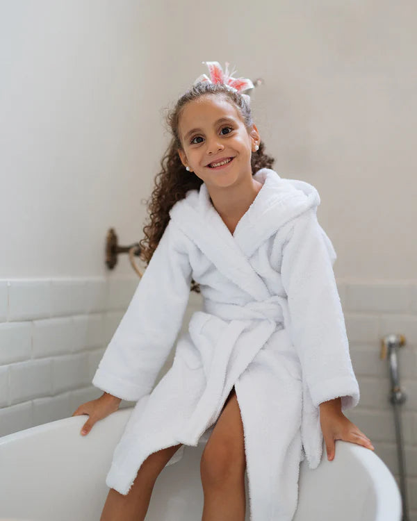 White Kids Bathrobe